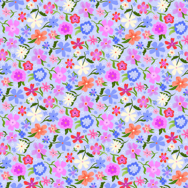 Spring Flowers — Blue
