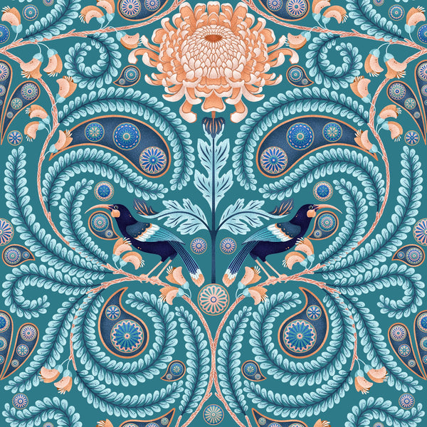 Huia & Chrysanthemum — Teal
