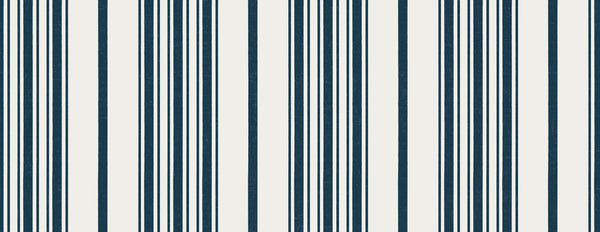 Navy Blue on Cream White