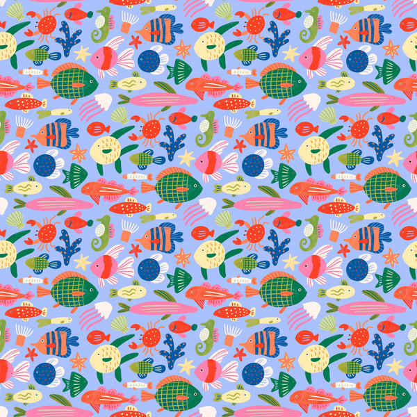 Colourful Reef Creatures — Blue