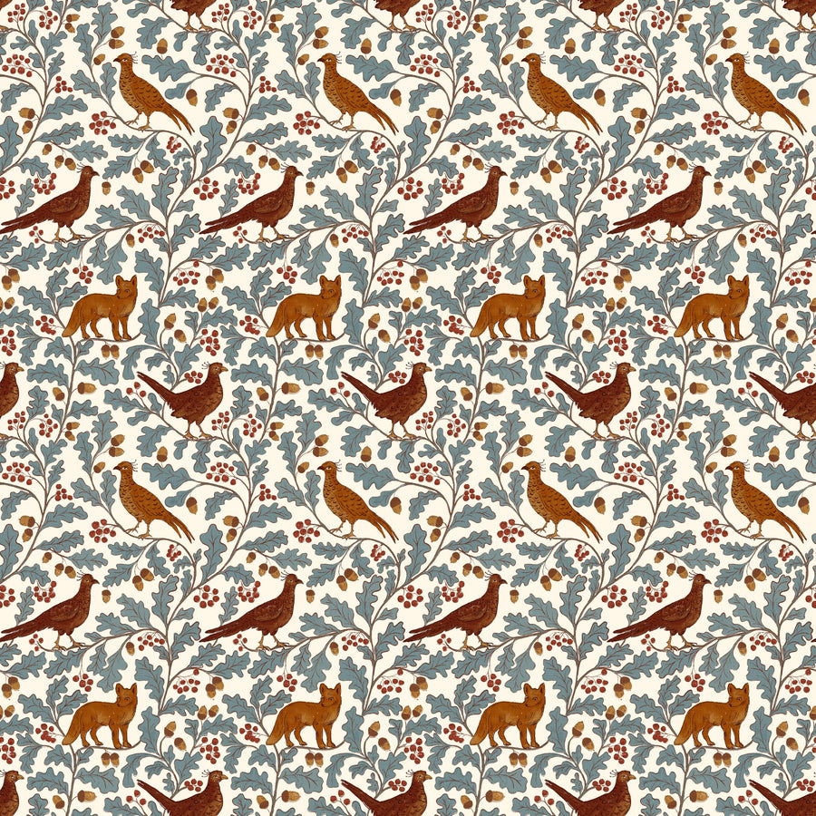 Woodland animals and oak