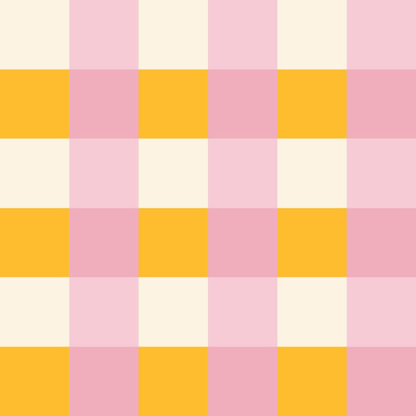 Elisabeth classic Gingham — Pink and Yellow