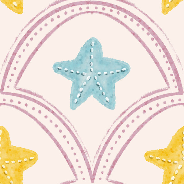 Cameo Pink & Blue & Golden Ochre
