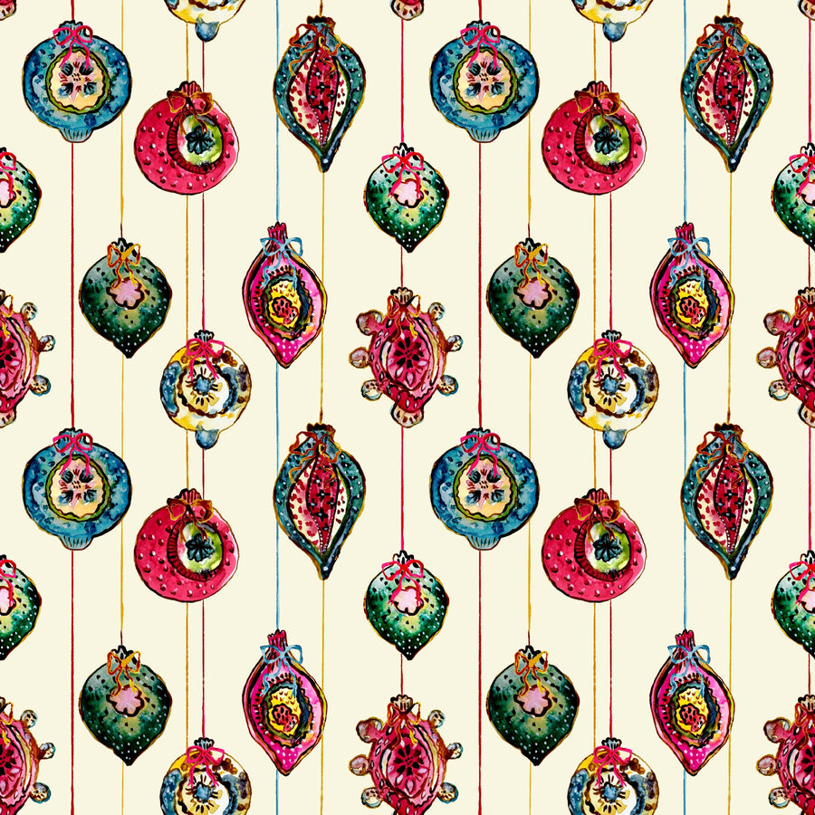Vintage Christmas Baubles Maximalist Festive Ornament