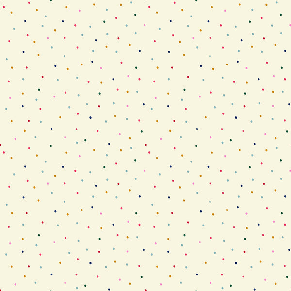 Multicolour on cream white