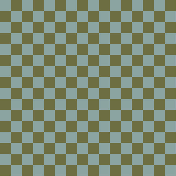 Dusty Blue & Olive Green