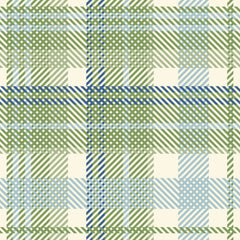 Green, blue and off-white