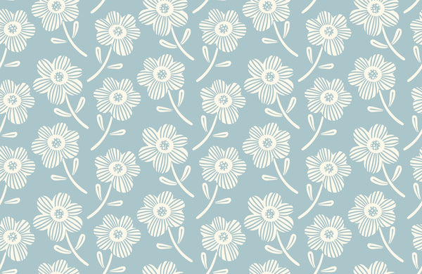 Stone blue and off-white