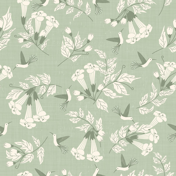 sage green, cream