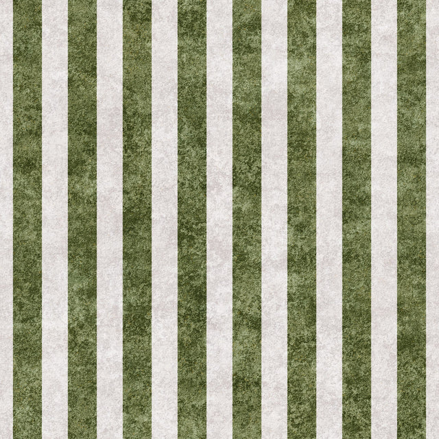 Sun-faded Cabana Stripe — Olive Green