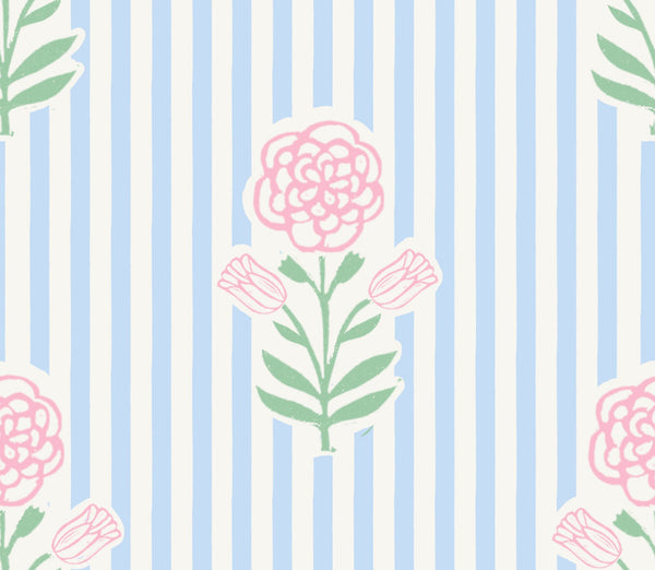 Pale Bleu & Pastel Pink
