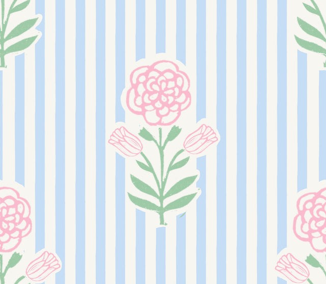 Pale Bleu & Pastel Pink