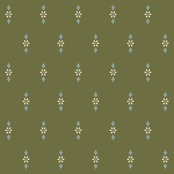 Olive Green & Dusty Blue
