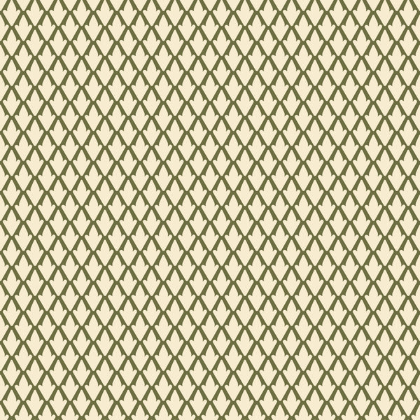 Cream & Olive Green