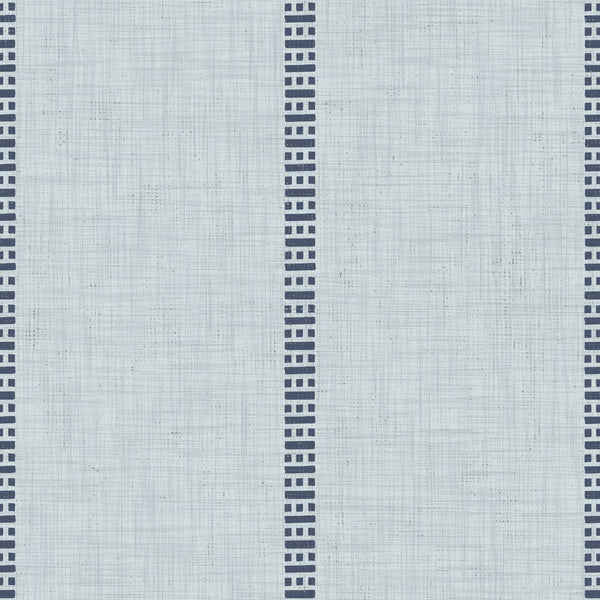 Organic Stripe — Pale Blue and Indigo