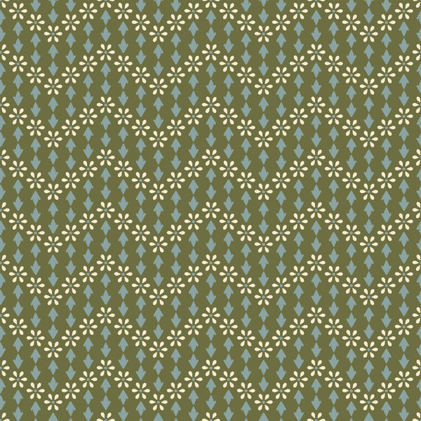Olive Green & Dusty Blue
