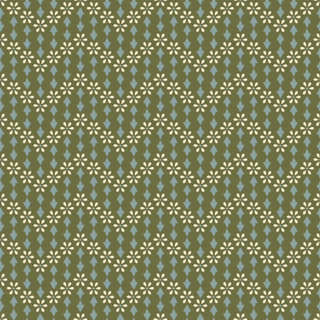 Olive Green & Dusty Blue