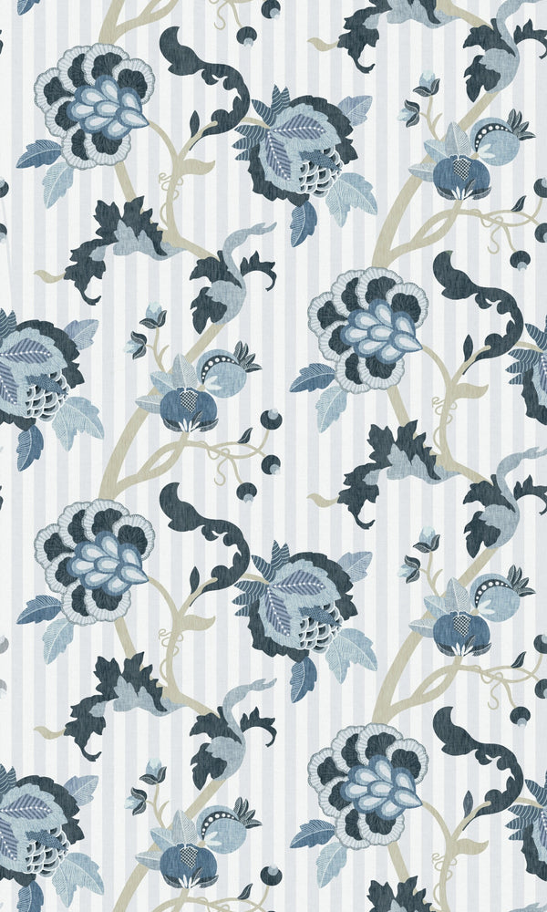 Denim Blue & White