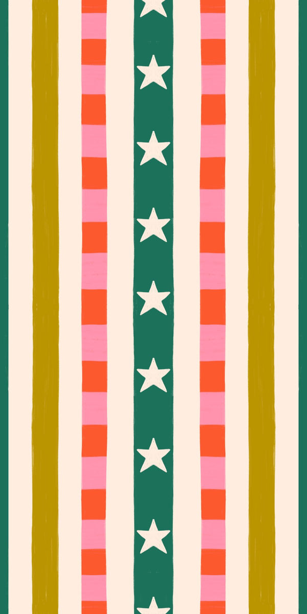 Emerald Pink and Mustard