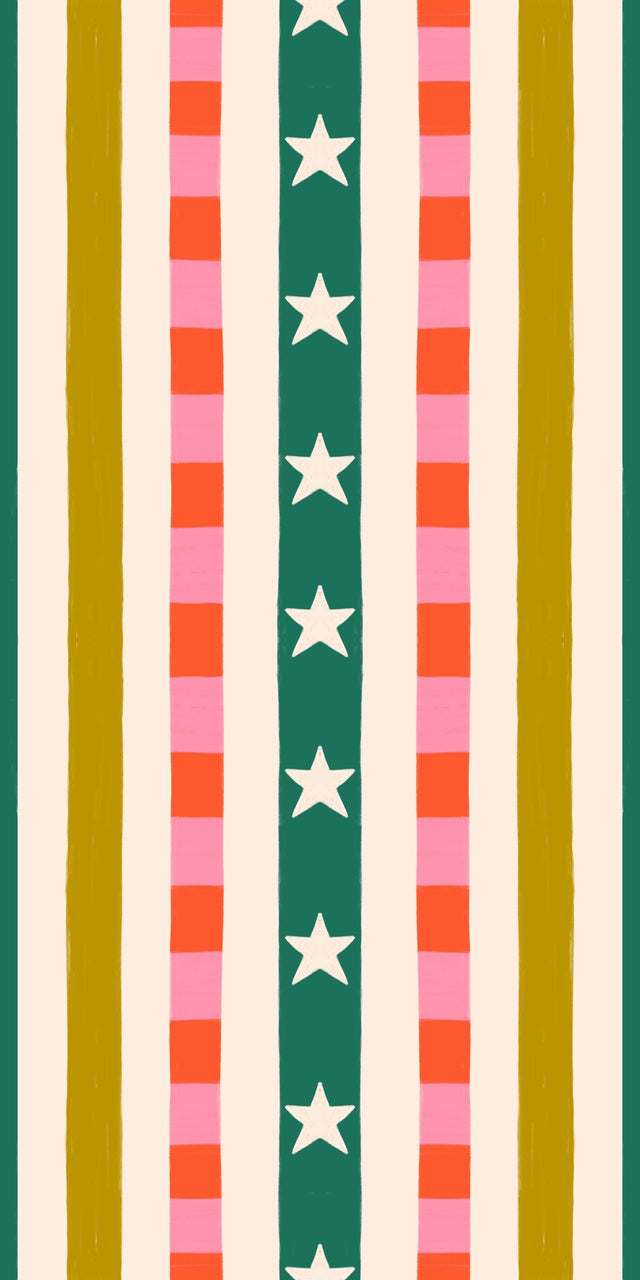 Emerald Pink and Mustard
