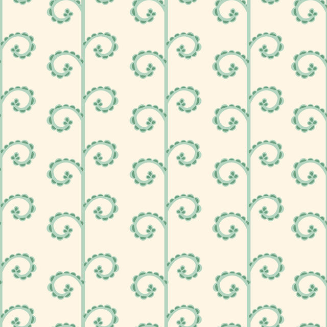 sage green, cream