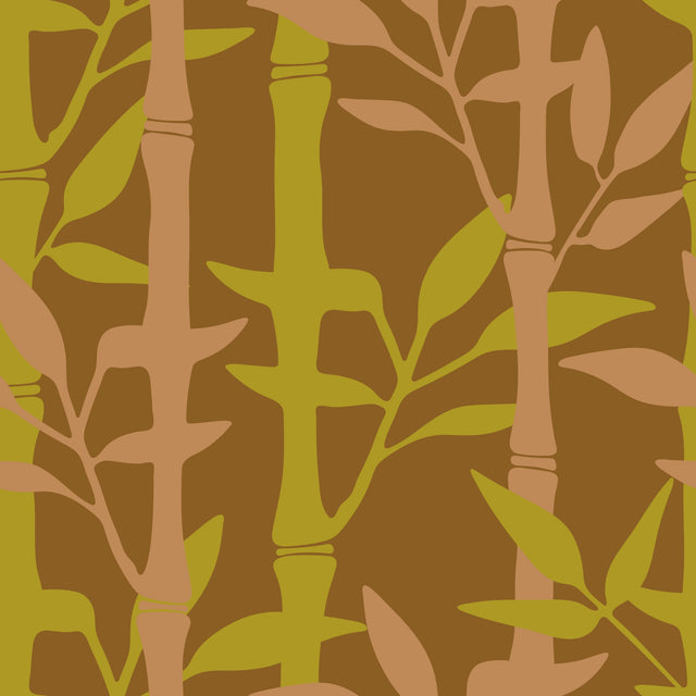 Bamboo Forest — Warm Tropics Lime & Brown