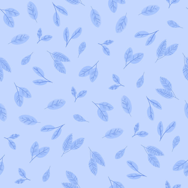 Australian Gum Leaves — Blue