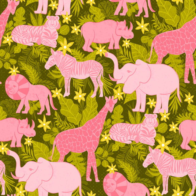 Green and pink