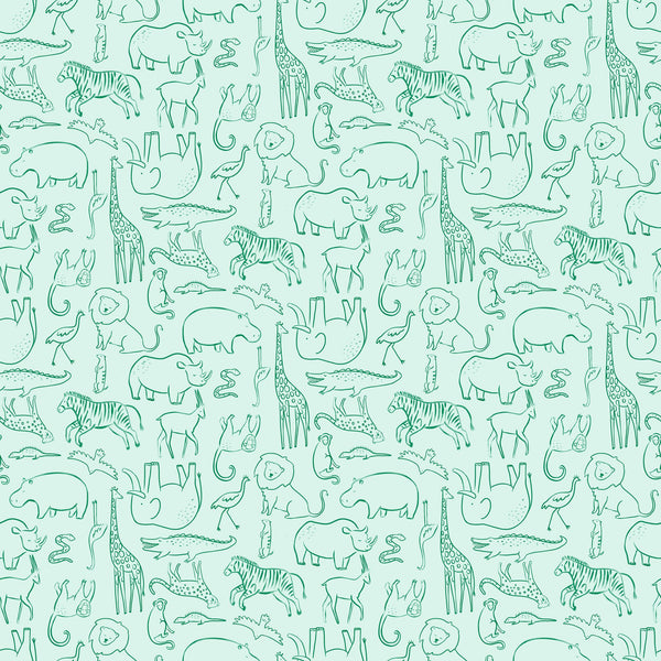Safari Animal Outline — Green