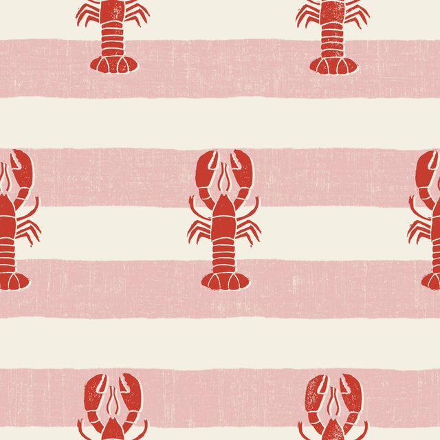 Red on Soft Pink