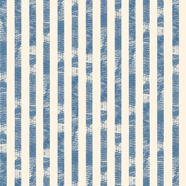Marine blue on Cream