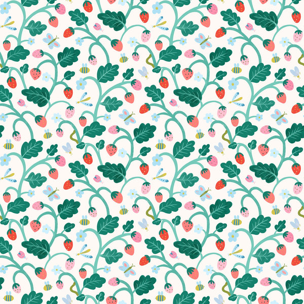 Strawberries and Bugs — Cream