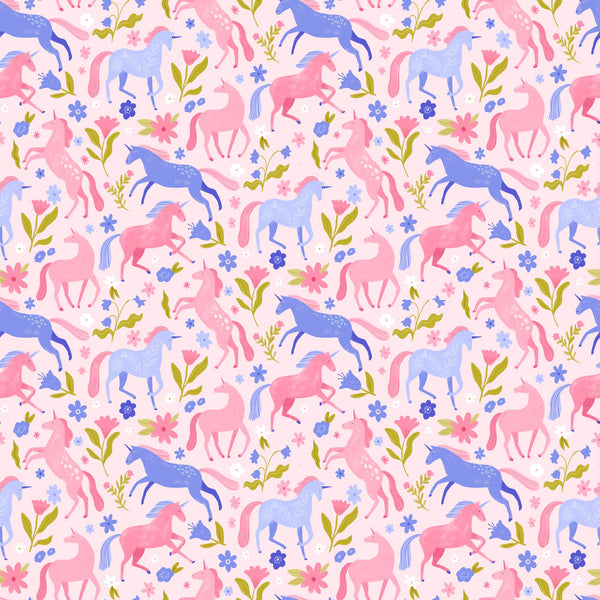 Magical Unicorns and Florals — Pink