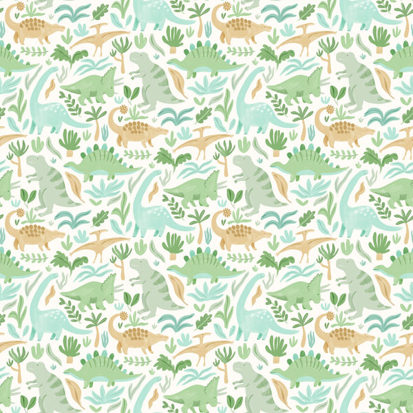 Cute Watercolour Dinosaurs — Cream